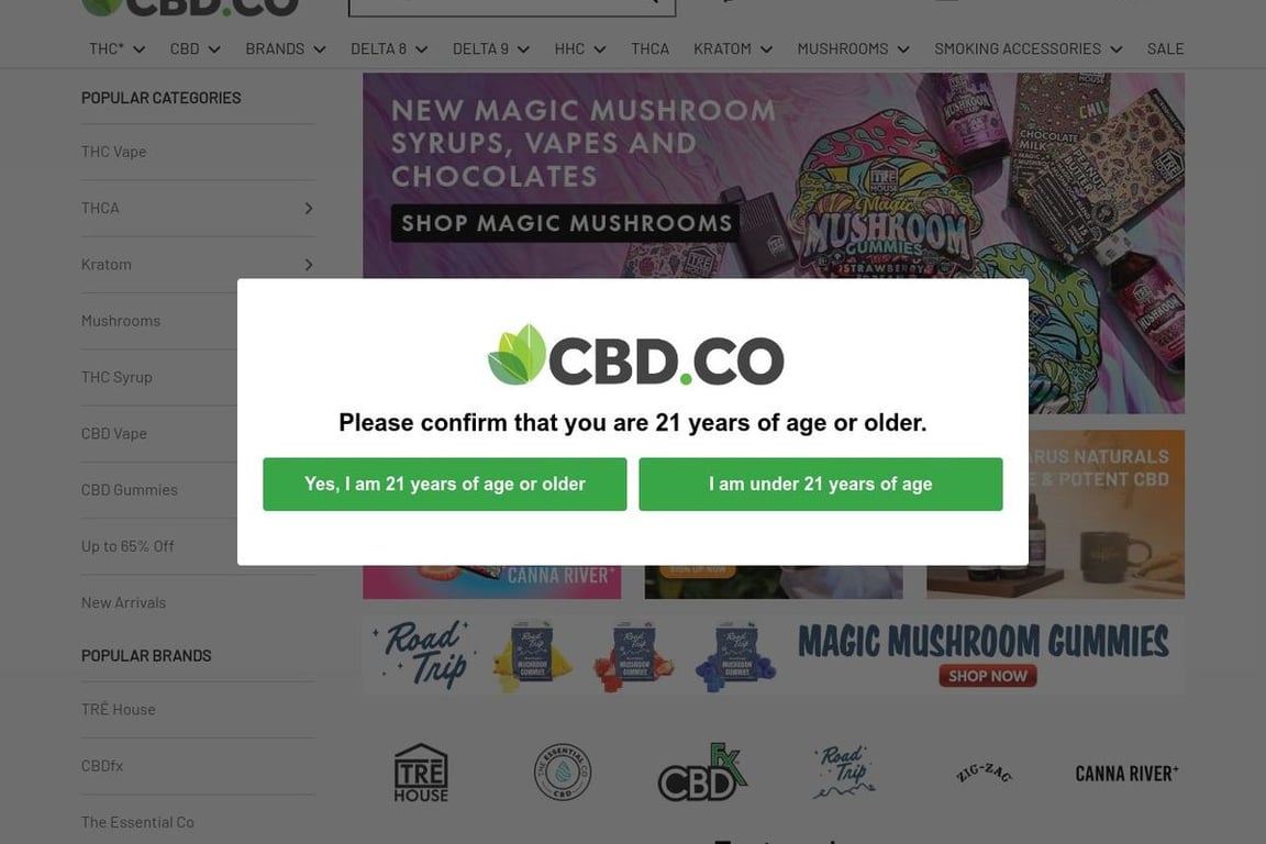 CBD.co homepage