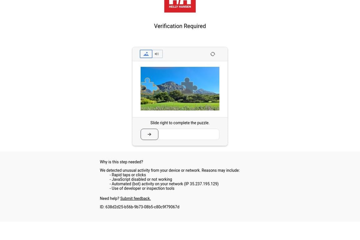 Helly Hansen US/CA homepage