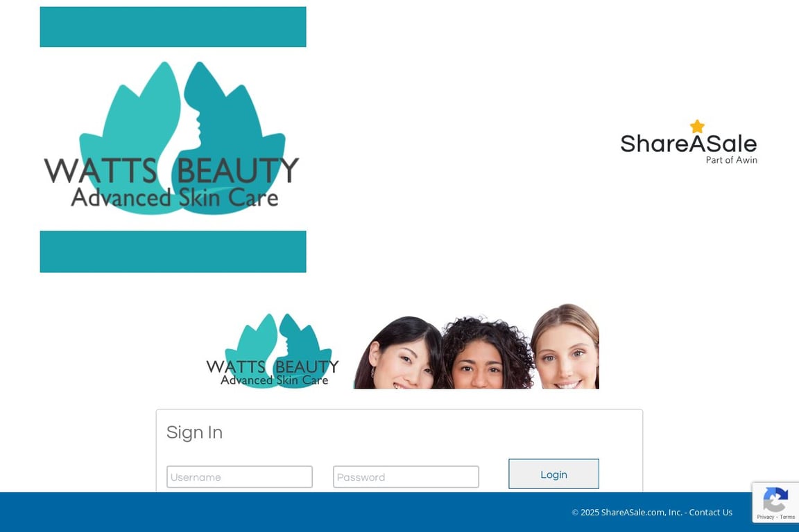 Watts Beauty affiliate program signup page