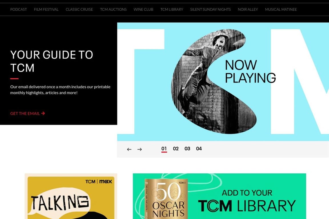 Filmstruck homepage