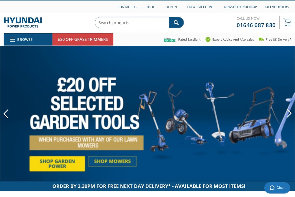 Hyundai Power Equipment homepage