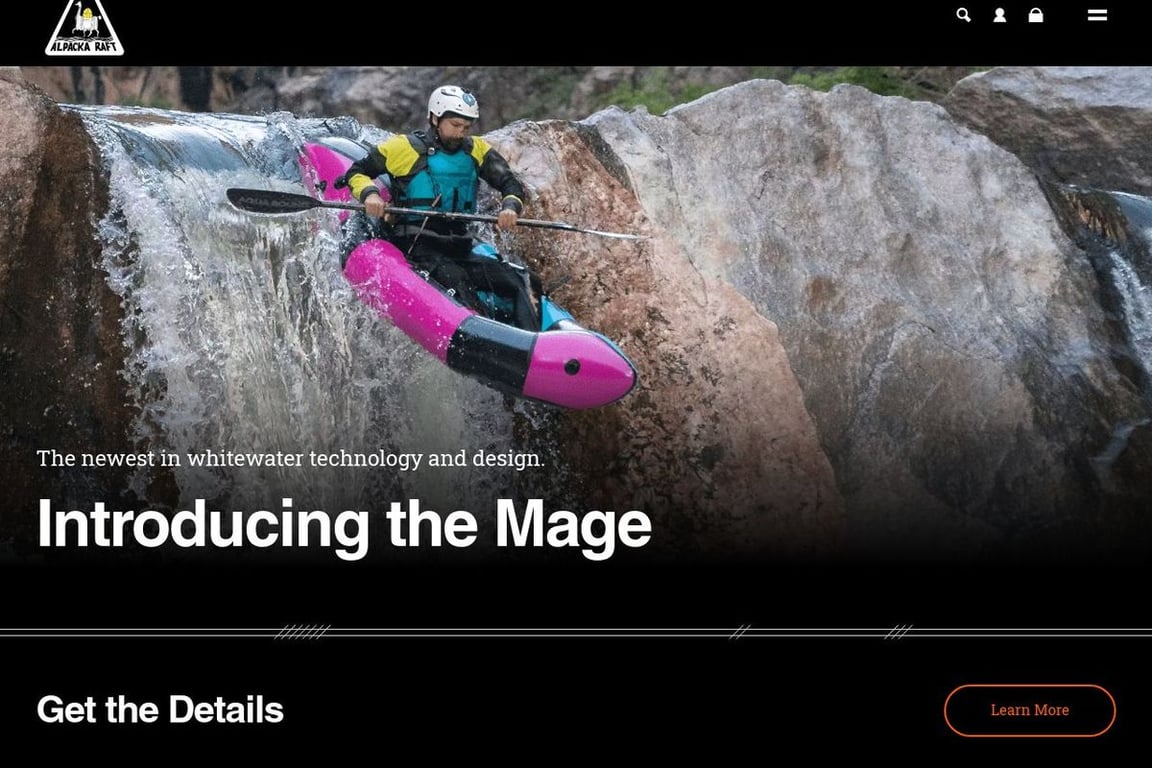 Alpacka Raft homepage