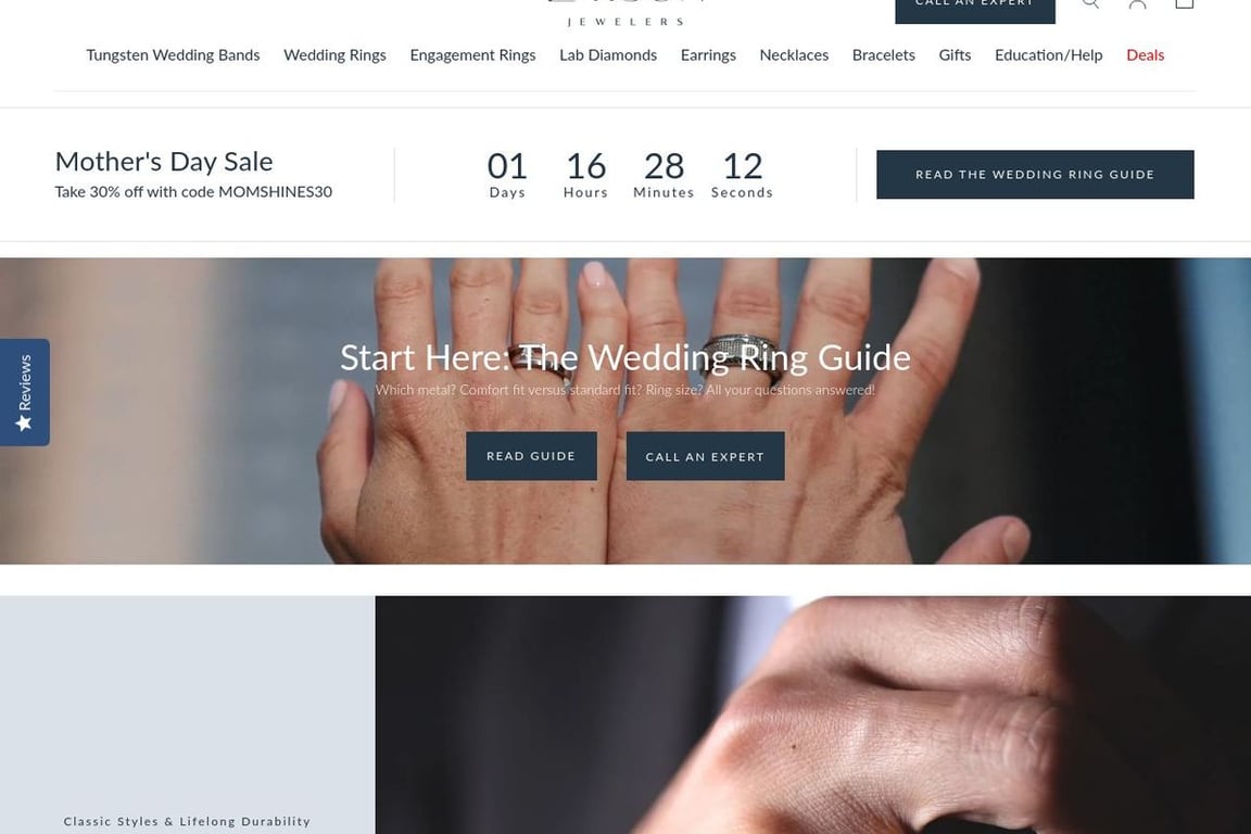 Larson Jewelers homepage
