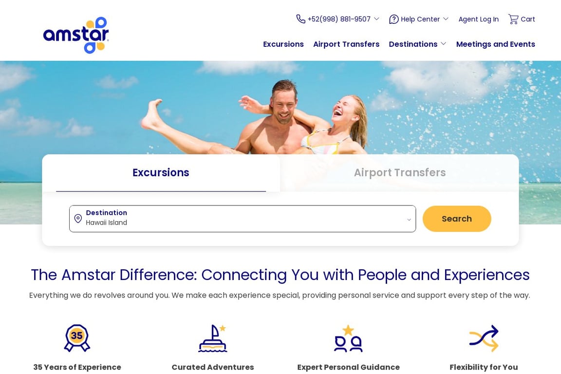 Amstar homepage