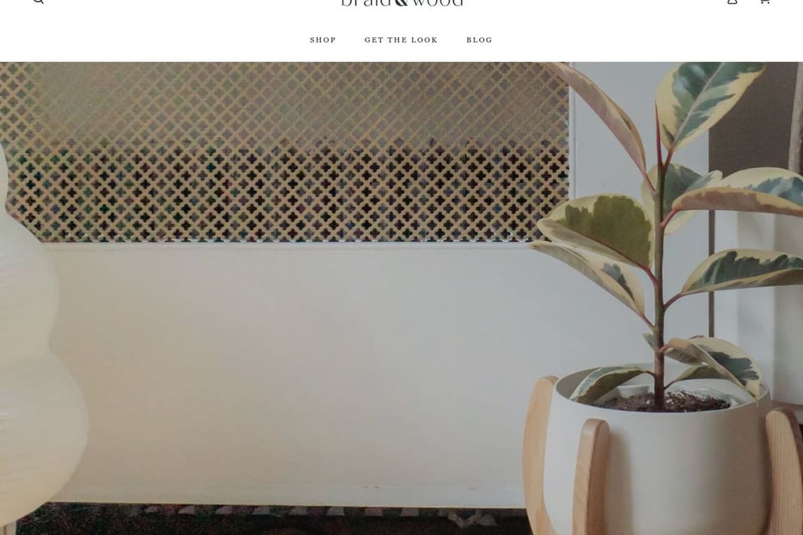 BRAID & WOOD Design Studio homepage
