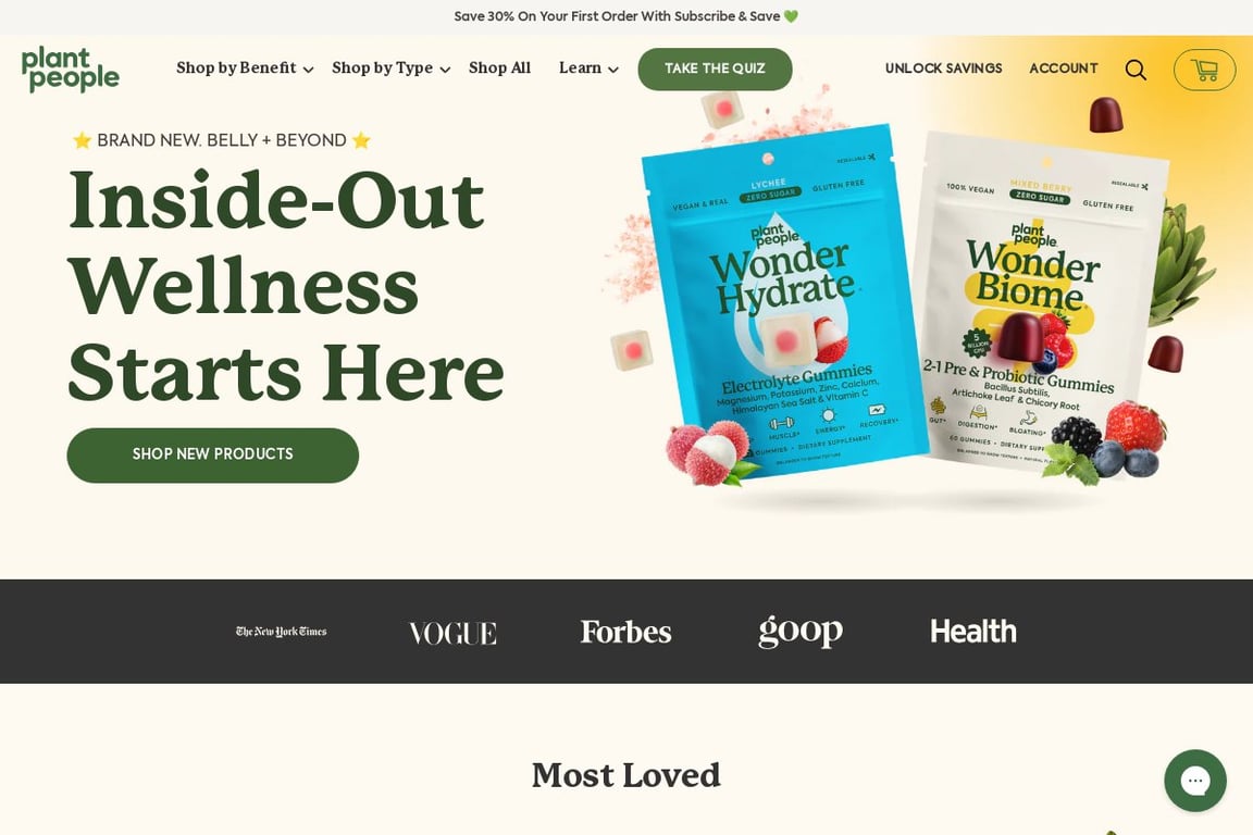 Plant People homepage