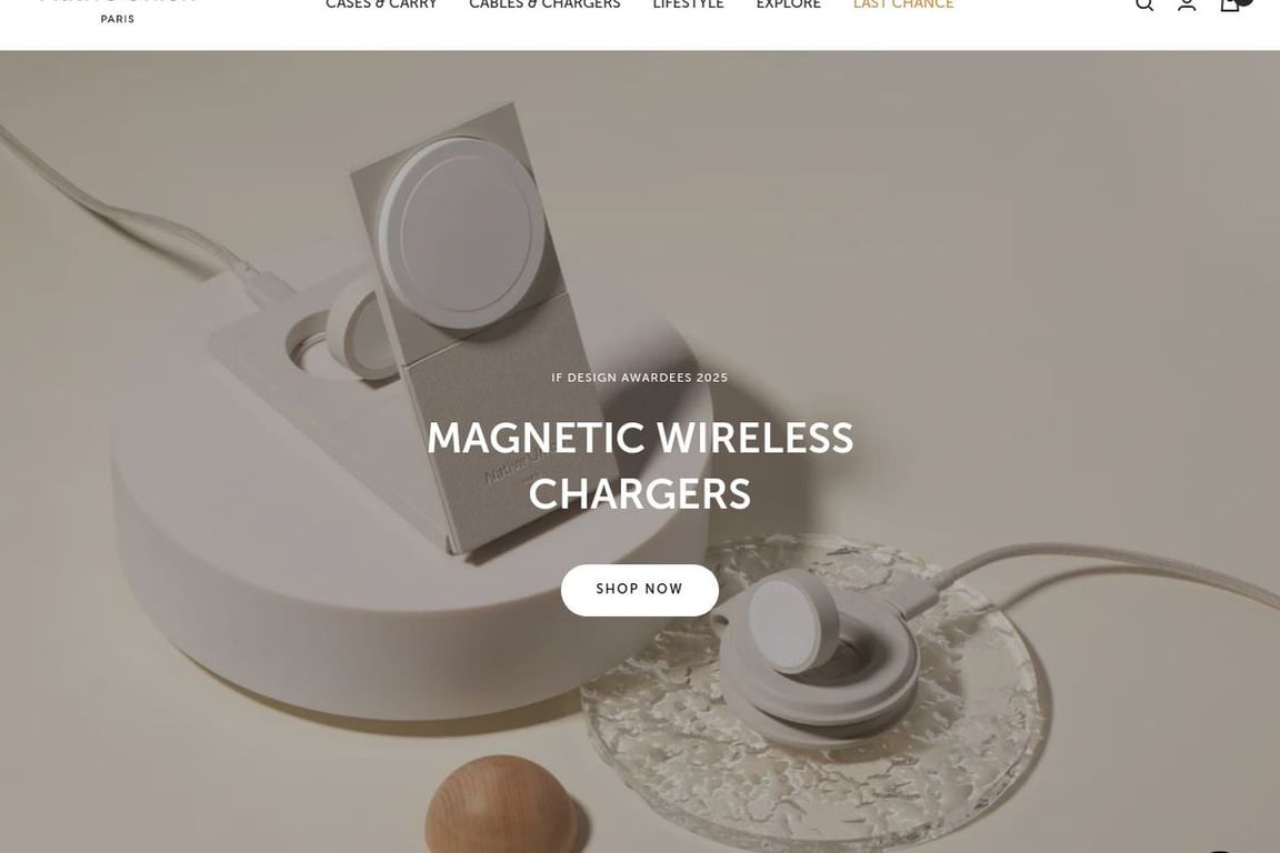 Native Union homepage