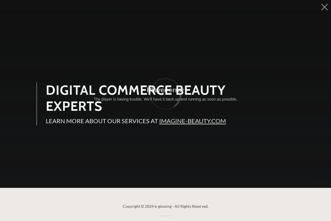 B-Glowing Beauty homepage