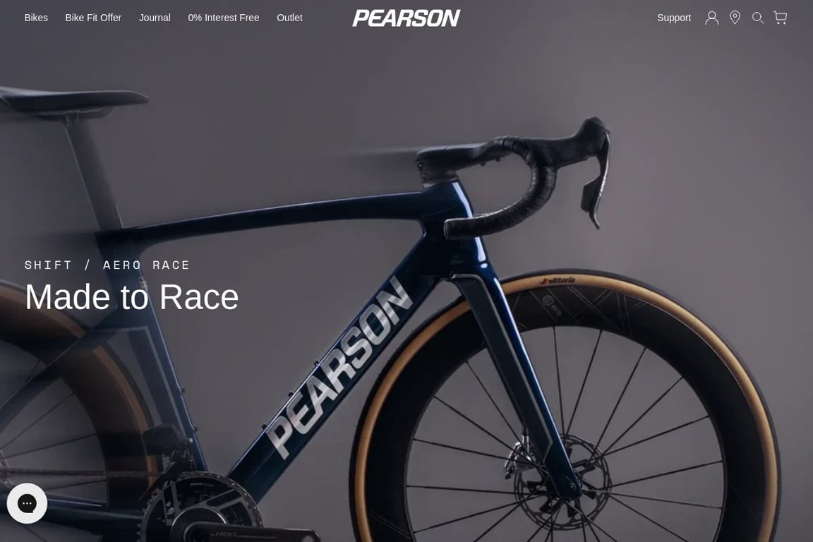 Pearson Cycles homepage