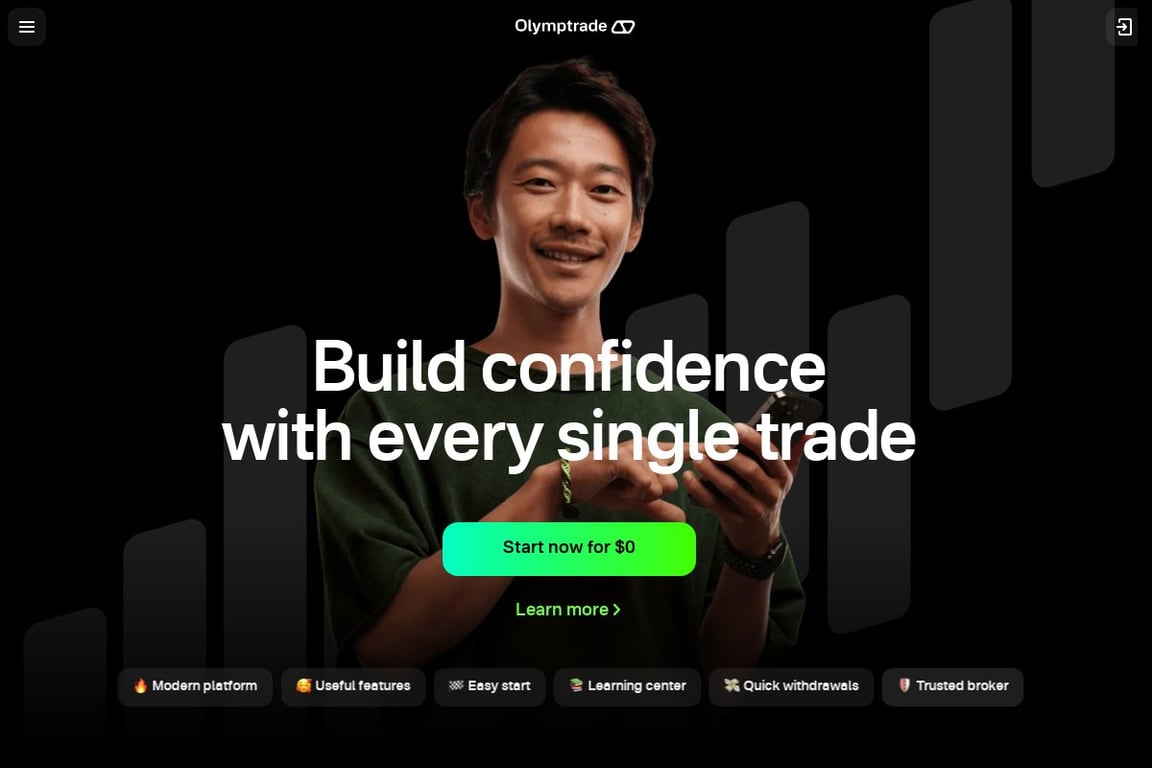 Olymp Trade homepage