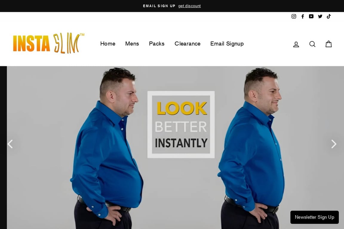 Insta Slim homepage