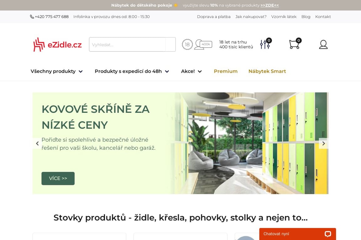 EZidle homepage