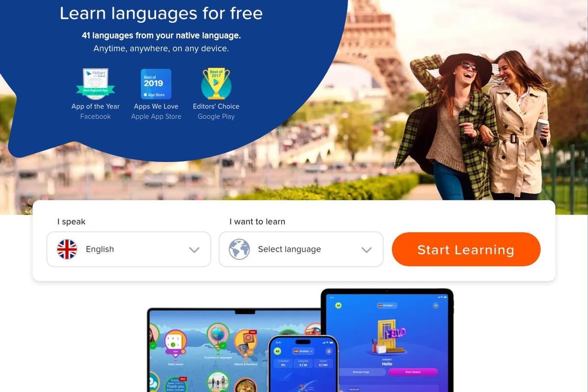 Mondly homepage