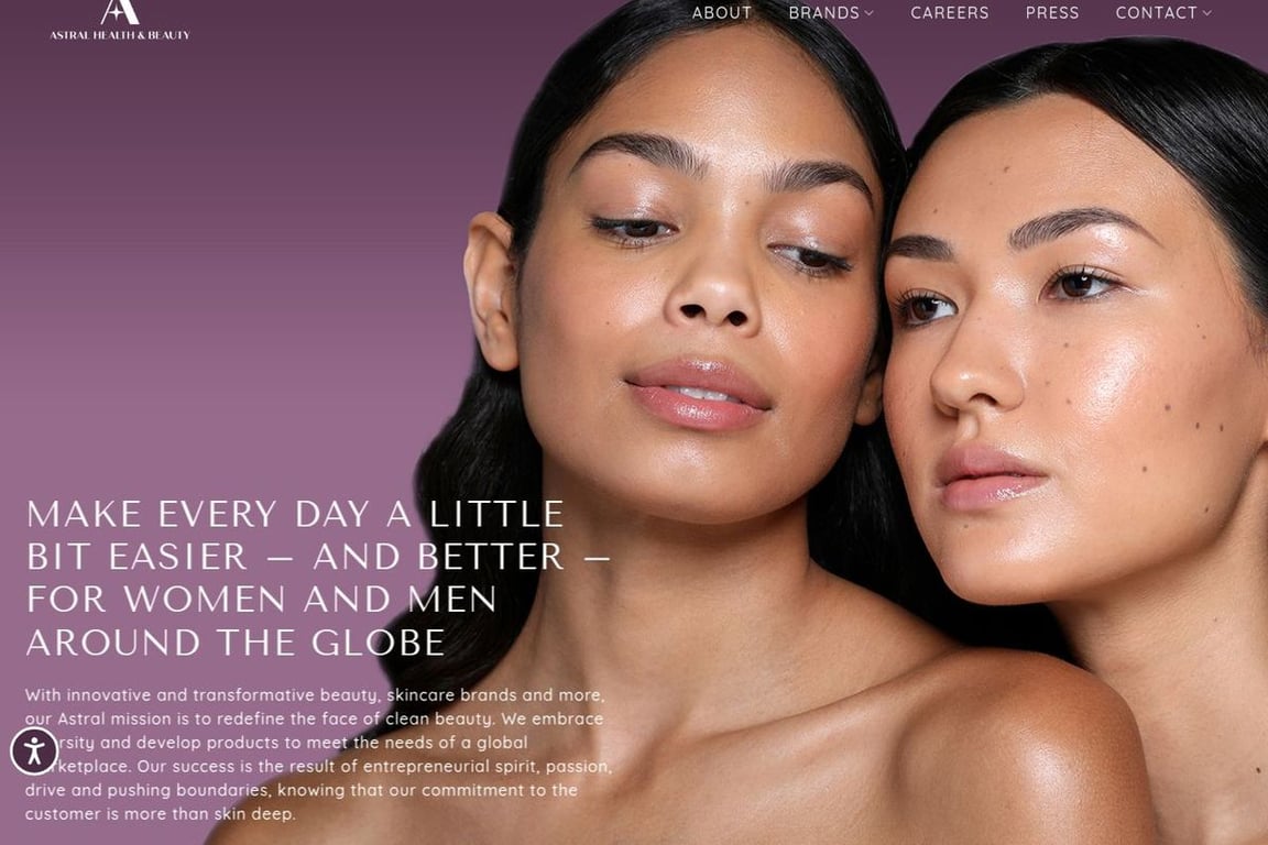 PUR, COSMEDIX and butter London homepage
