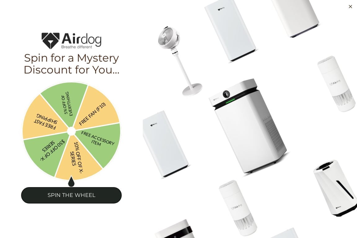 Airdog homepage