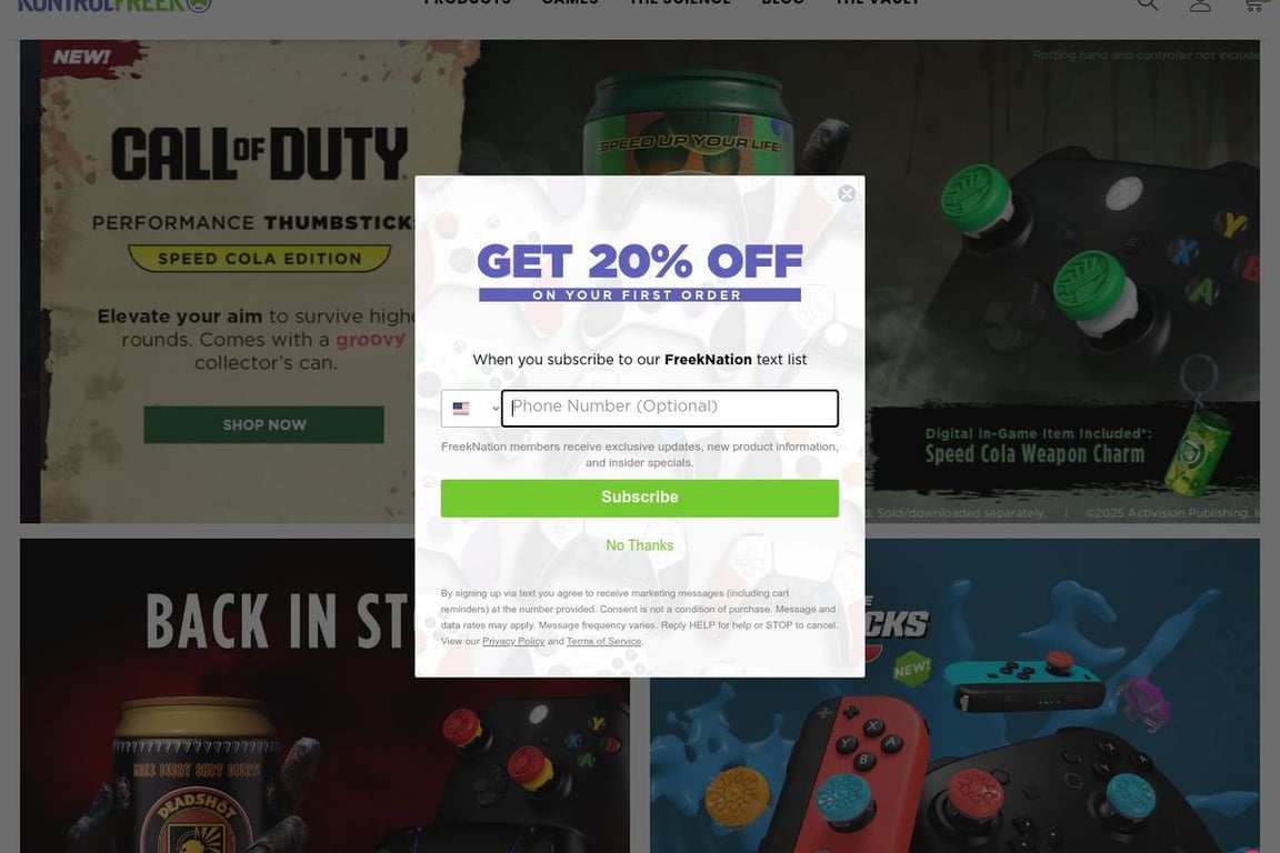 KontrolFreek homepage