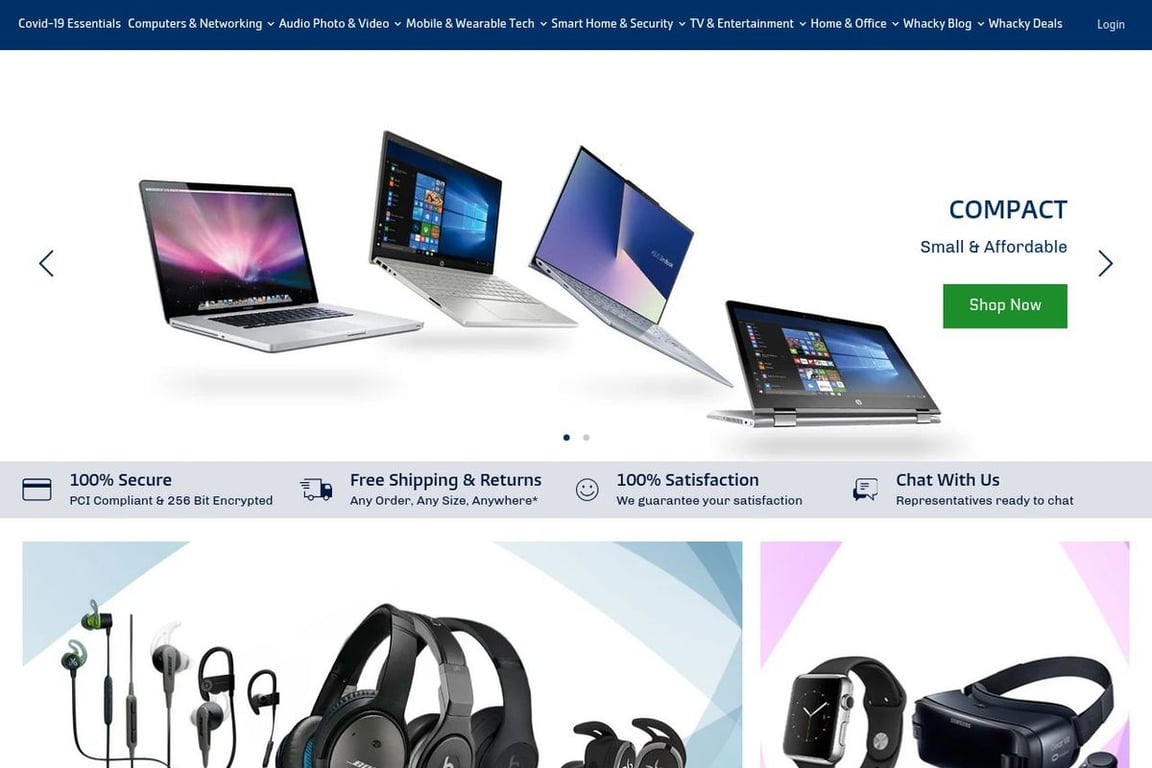 Price Whack homepage