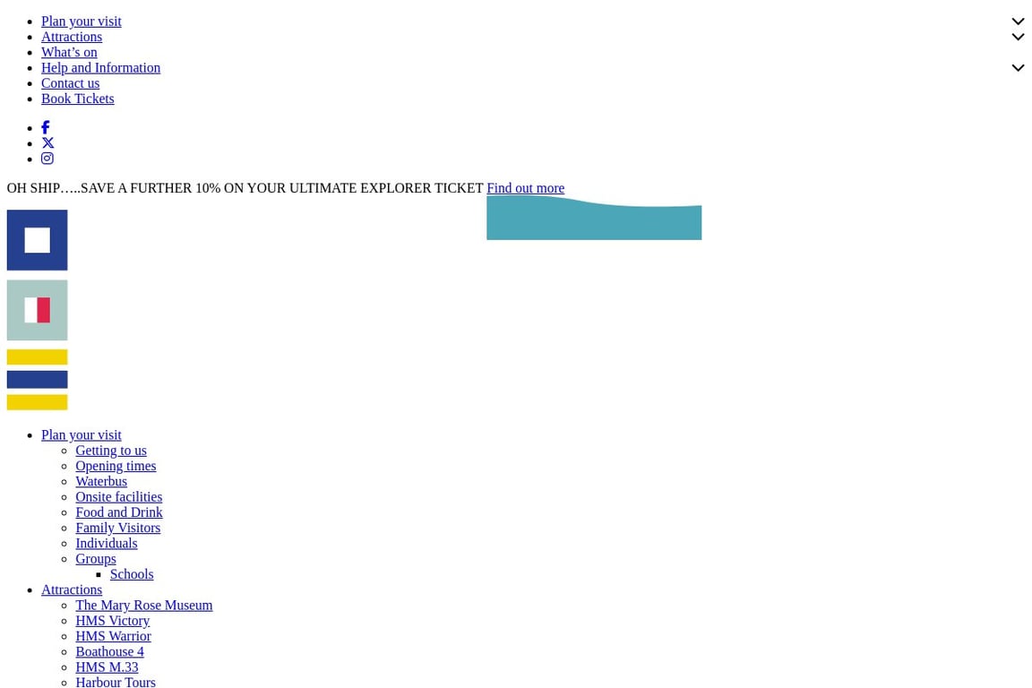 Portsmouth Historic Dockyard homepage