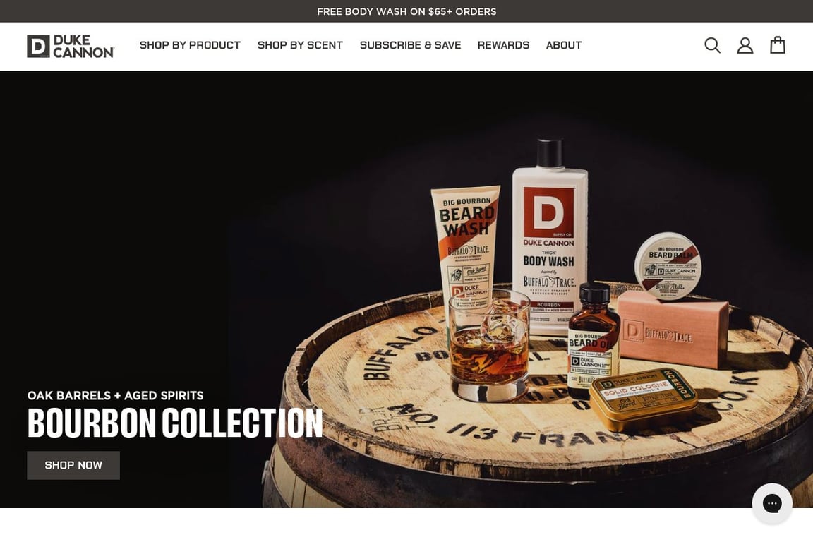 Duke Cannon Supply Co. homepage