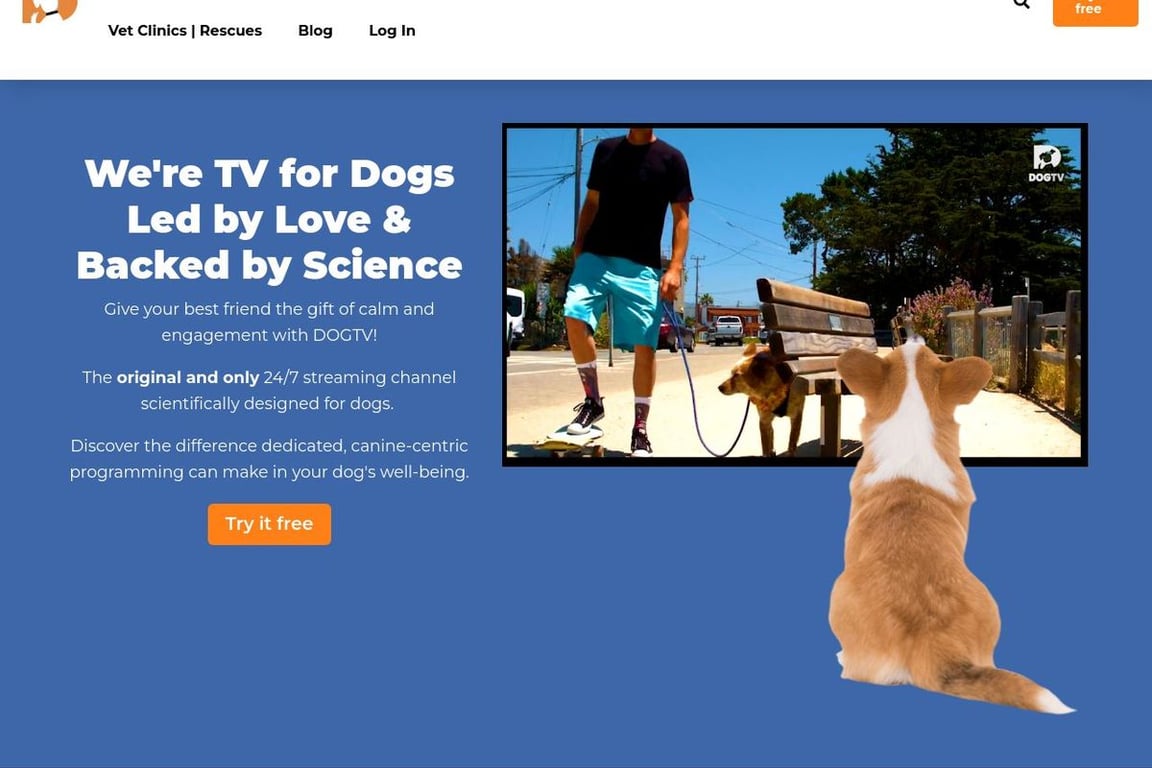 DOGTV homepage