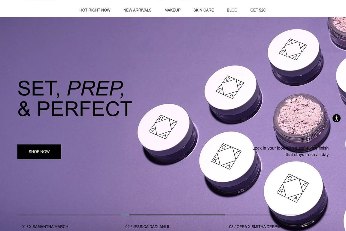 OFRA Cosmetics Preferred homepage