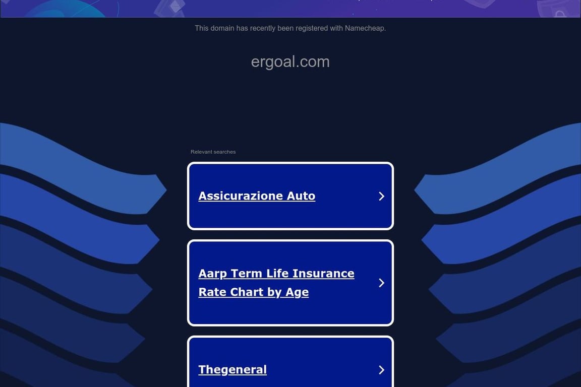 Ergoal homepage