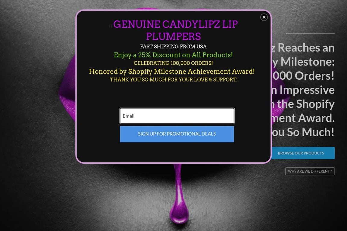 CandyLipz LLC homepage