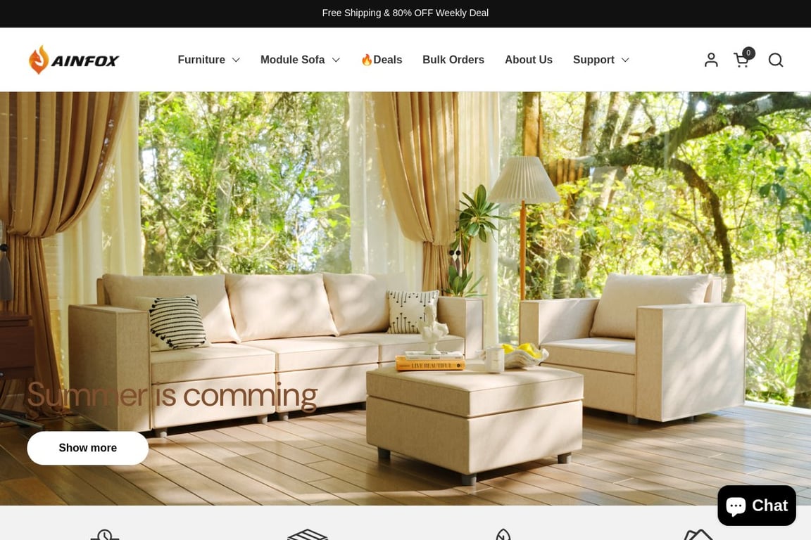 Ainfox LLC homepage