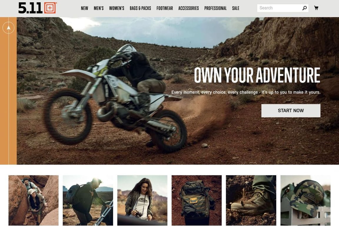 5.11 Tactical homepage