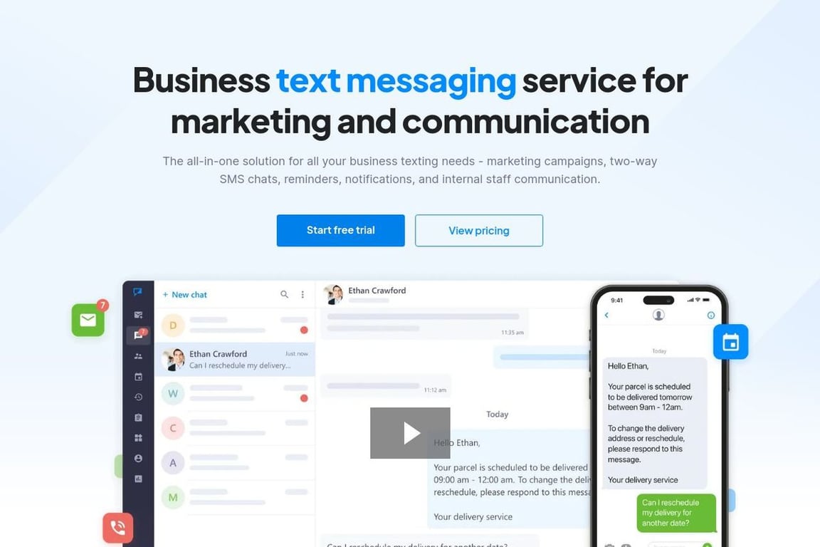 TextMagic homepage