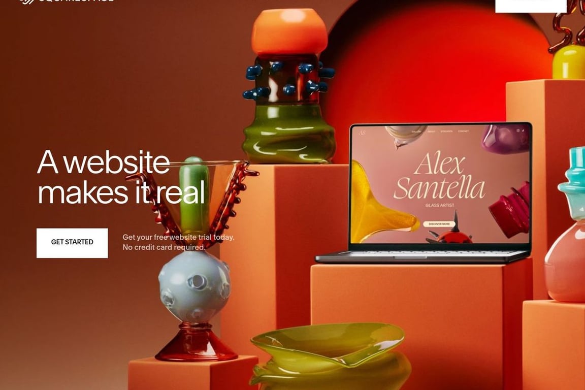 Squarespace homepage