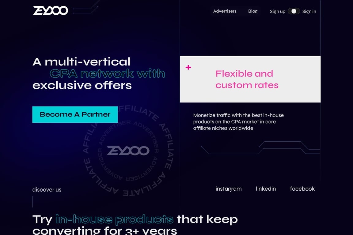 Zeydoo homepage