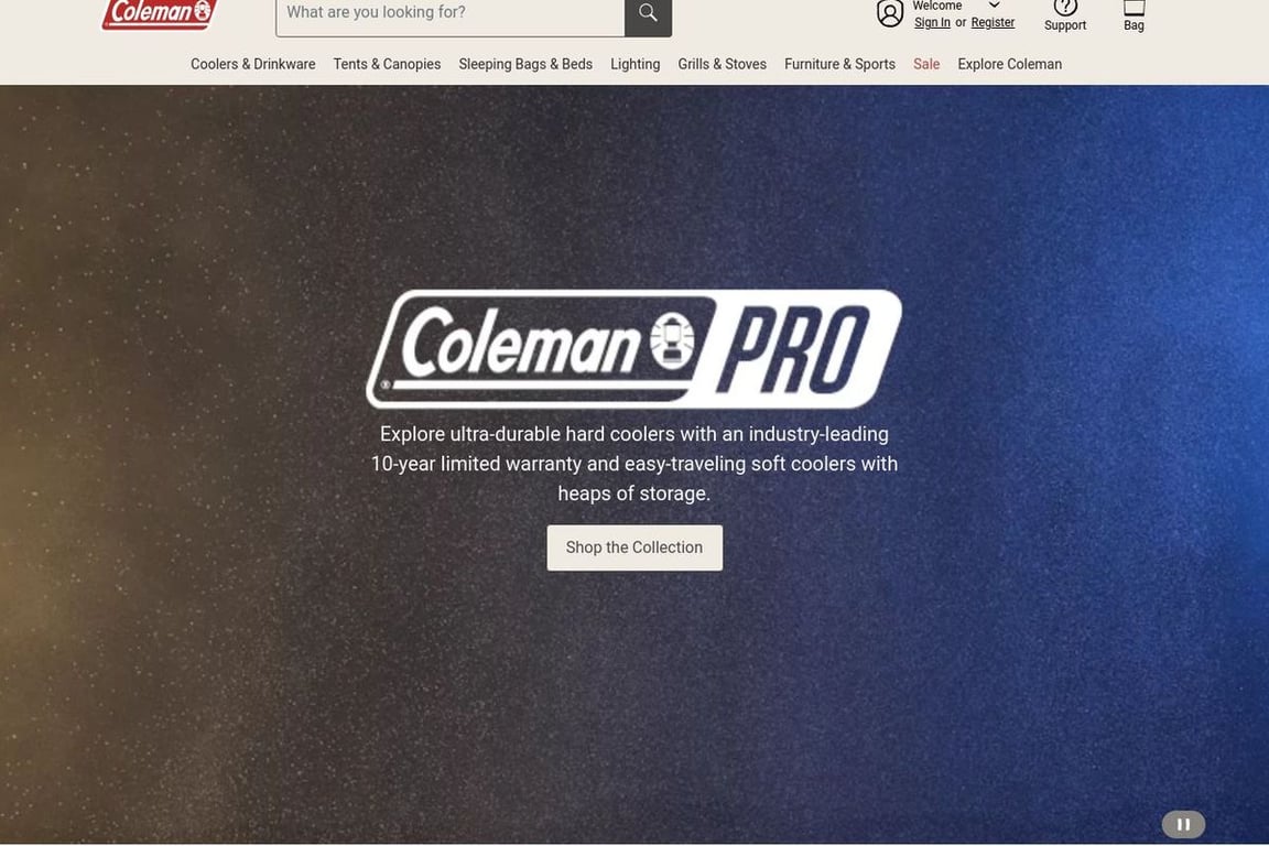 Coleman homepage