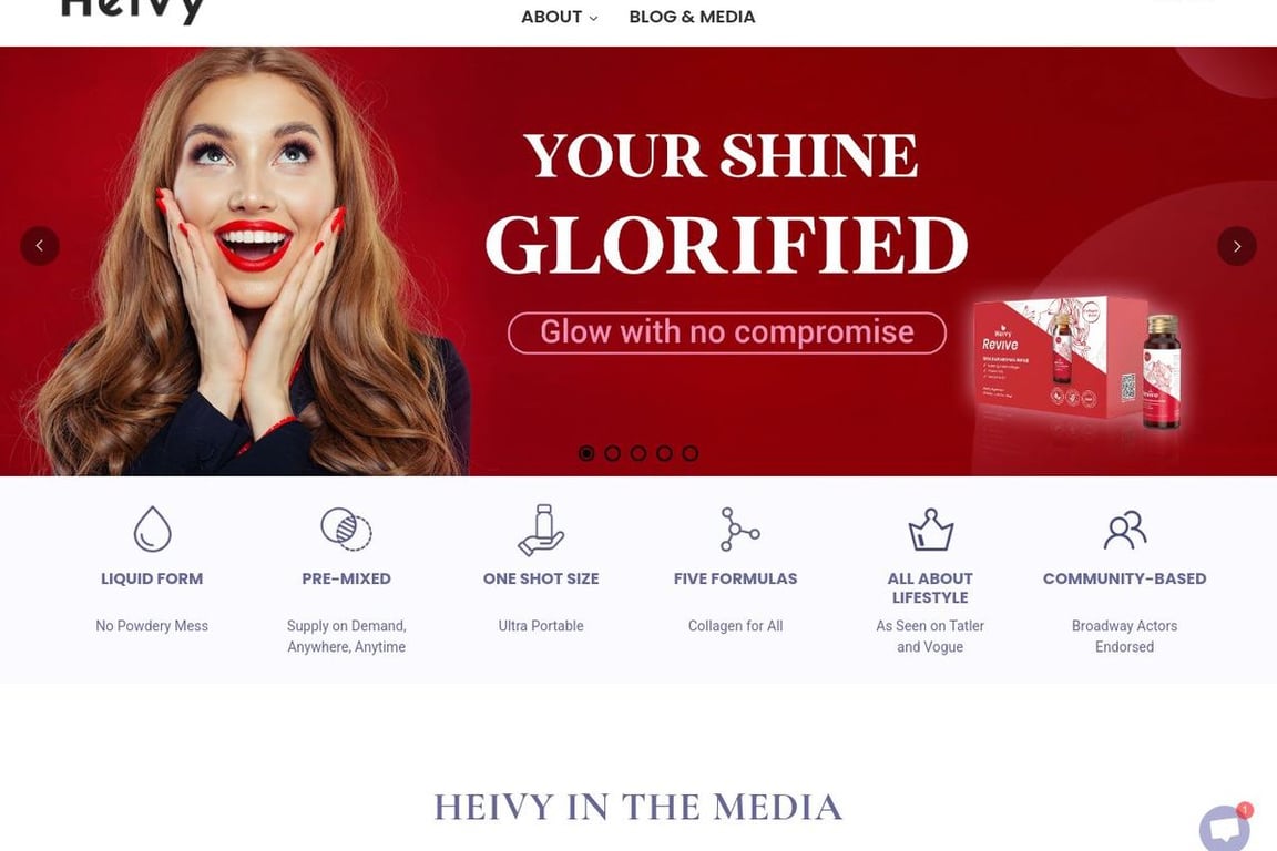 Heivy homepage