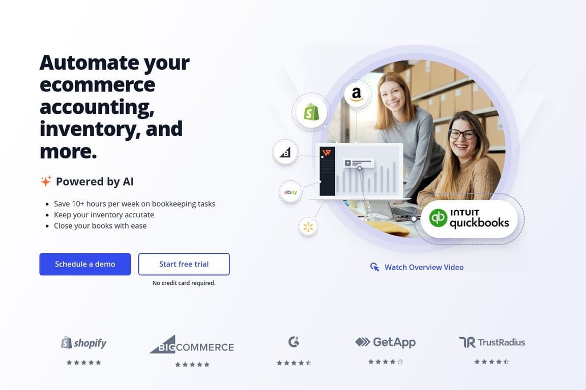 Webgility homepage