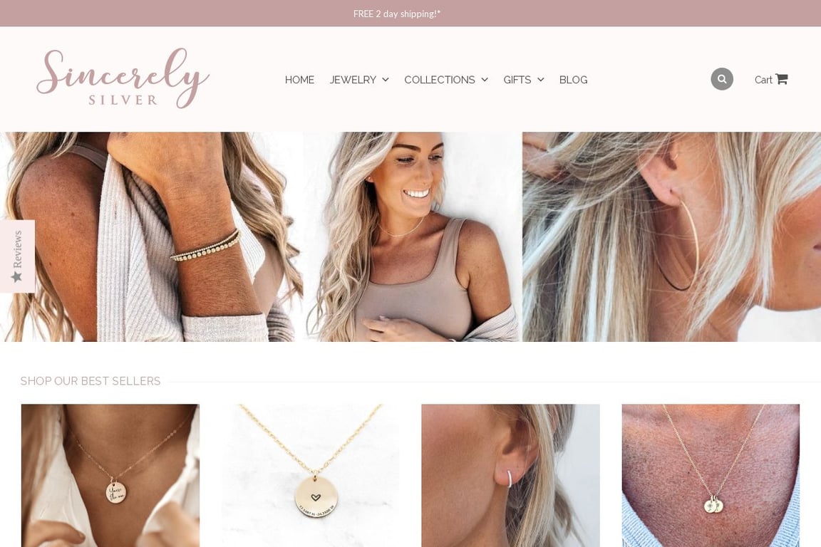 Sincerely Silver homepage