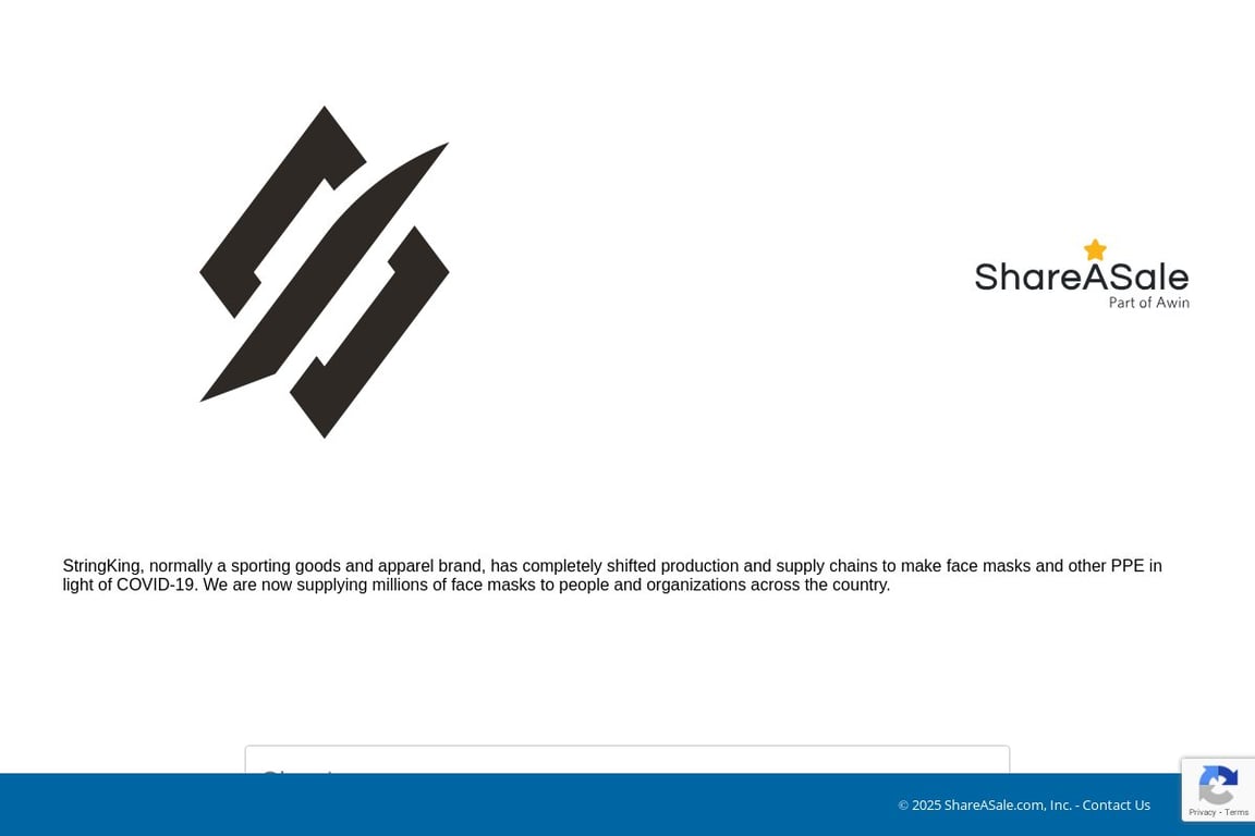 StringKing affiliate program signup page