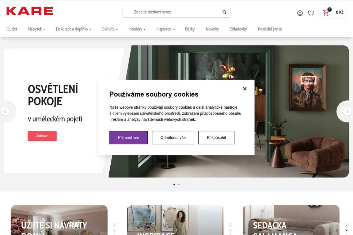 KARE-shop homepage
