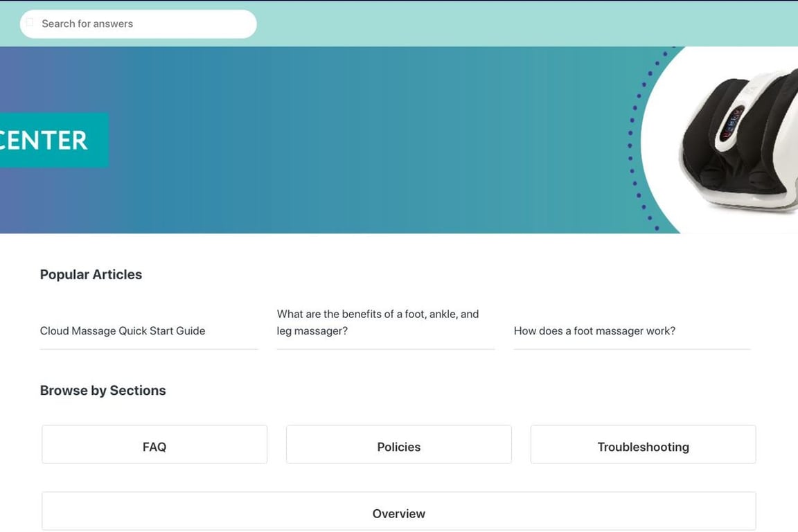 Cloud Massage homepage