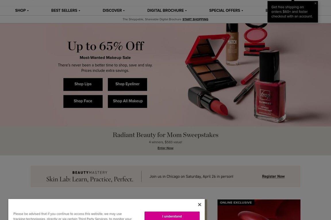 Avon homepage
