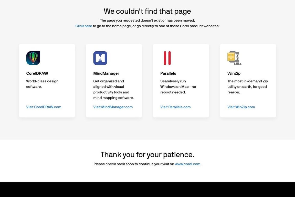Corel affiliate program signup page