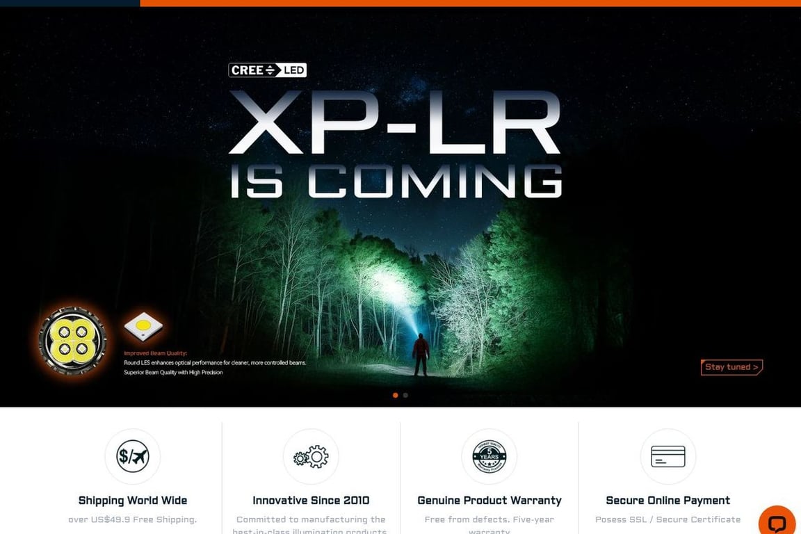 Acebeam homepage