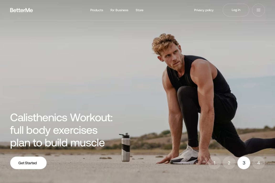 BetterMe global homepage