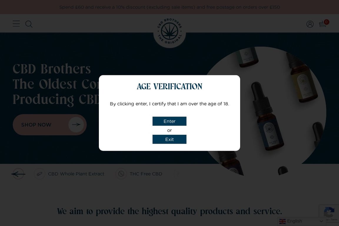 CBD Brothers homepage