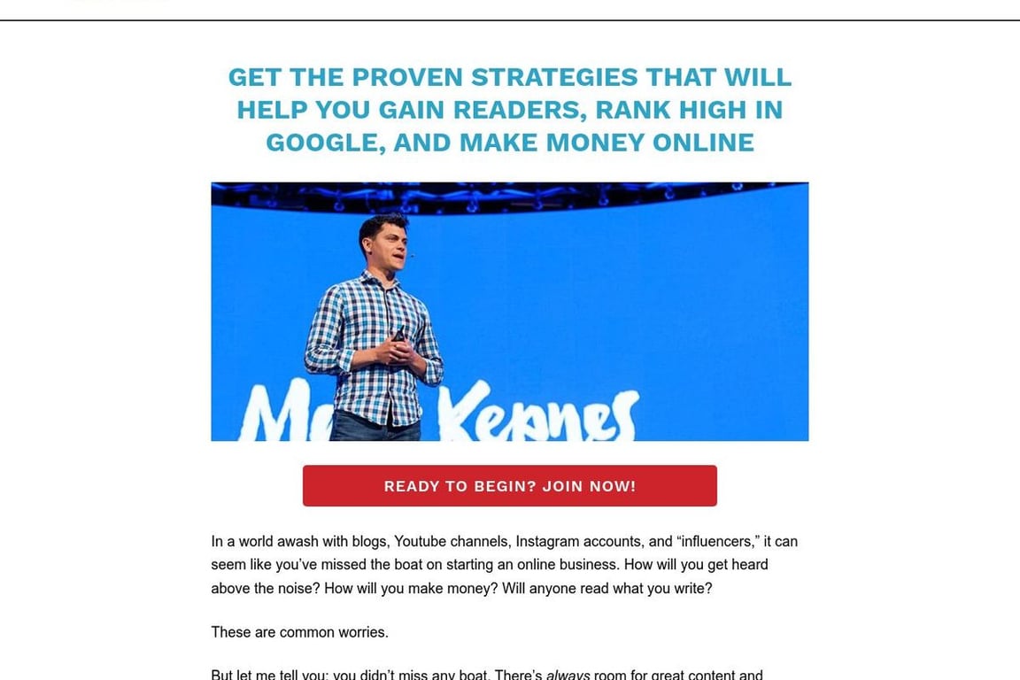 Superstar Blogging homepage