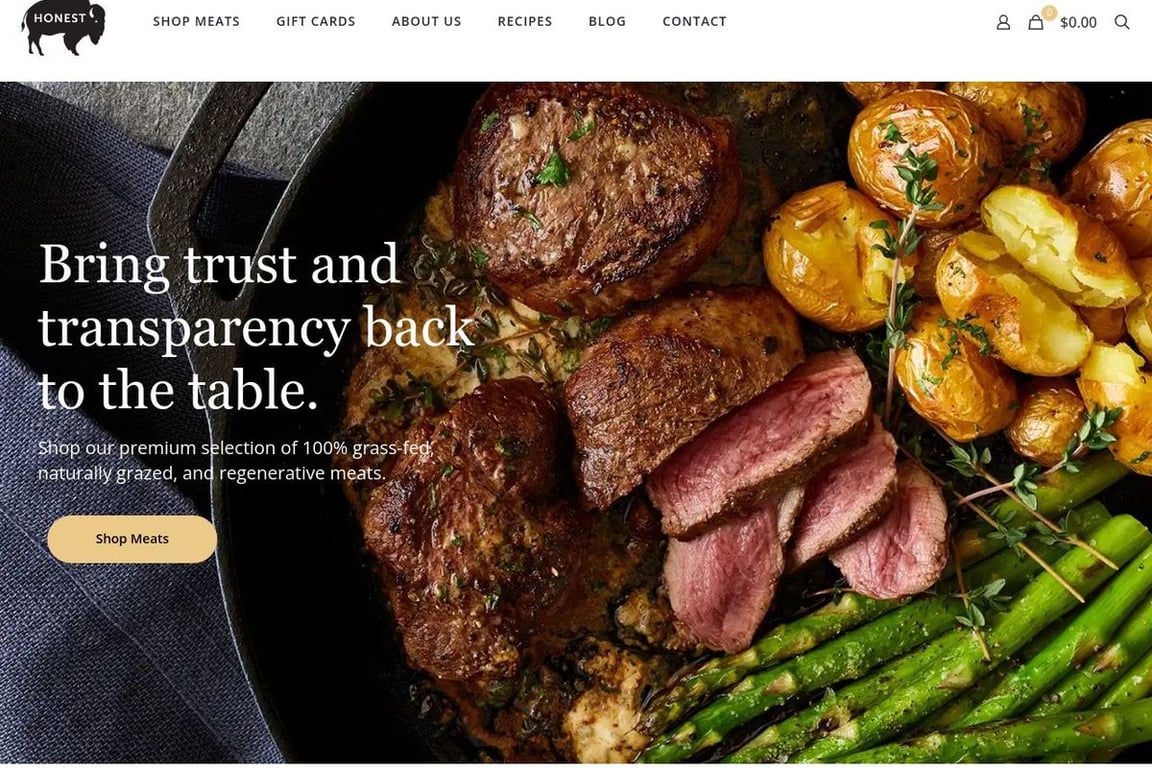 The Honest Bison homepage