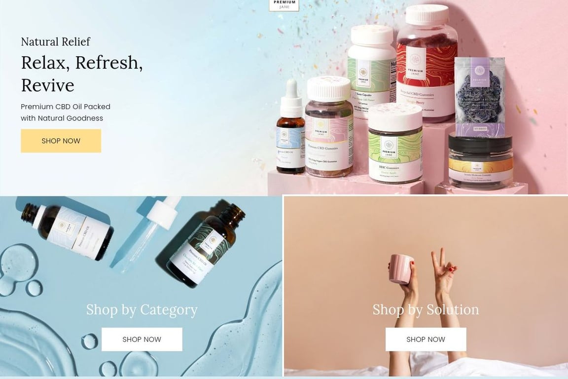 Premium Jane homepage