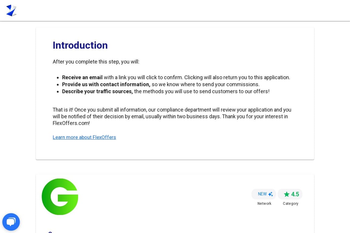 Groupon affiliate program signup page