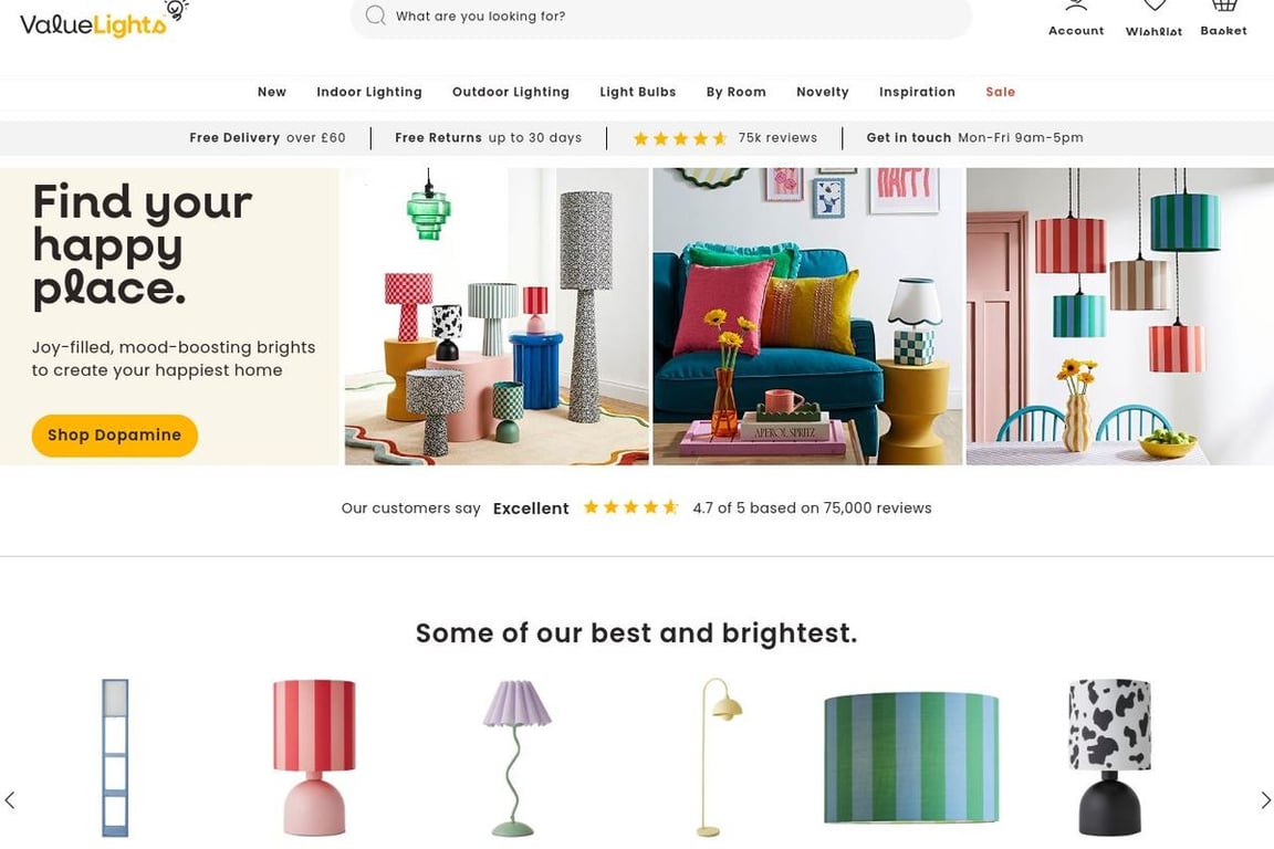 Iconic Lights homepage