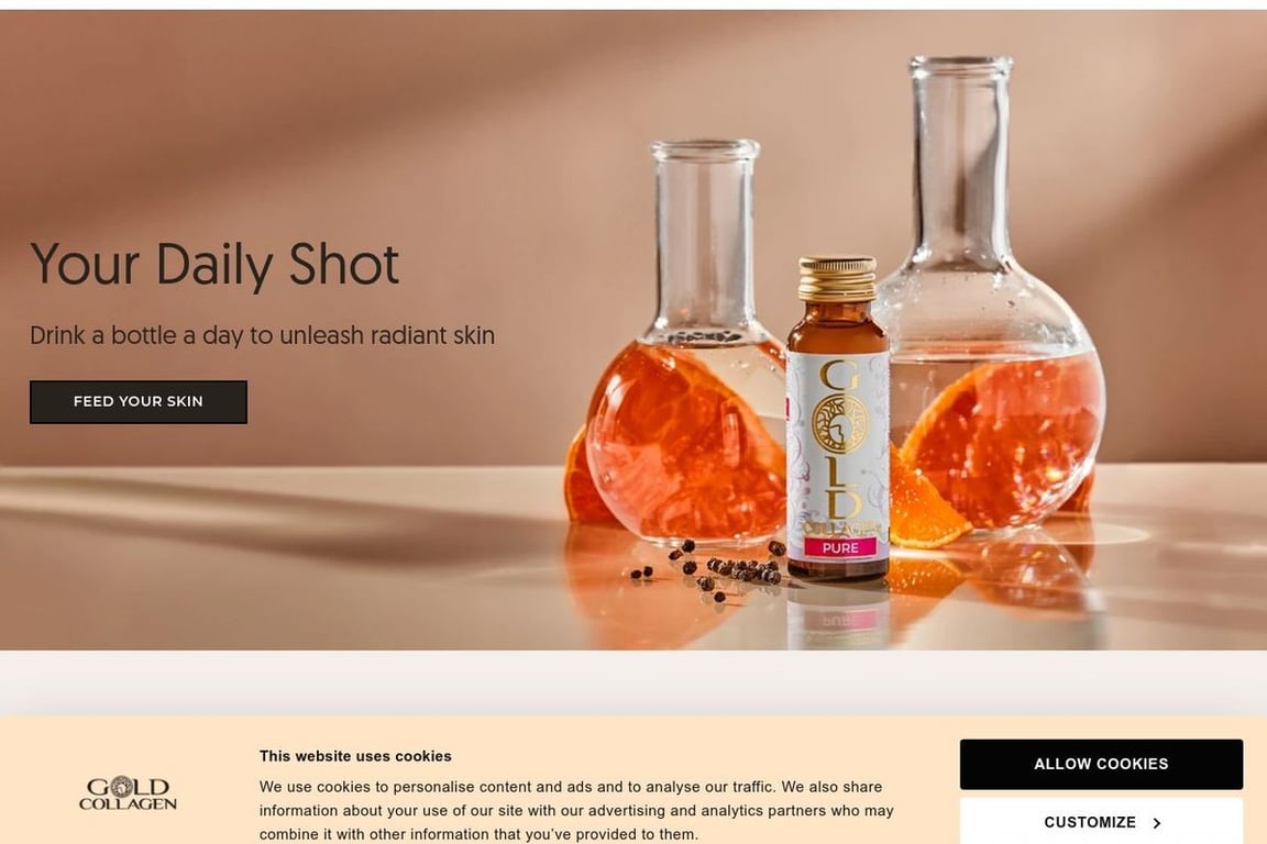 Gold Collagen homepage